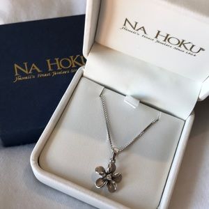 Na Hoku Diamond Plumeria pendant